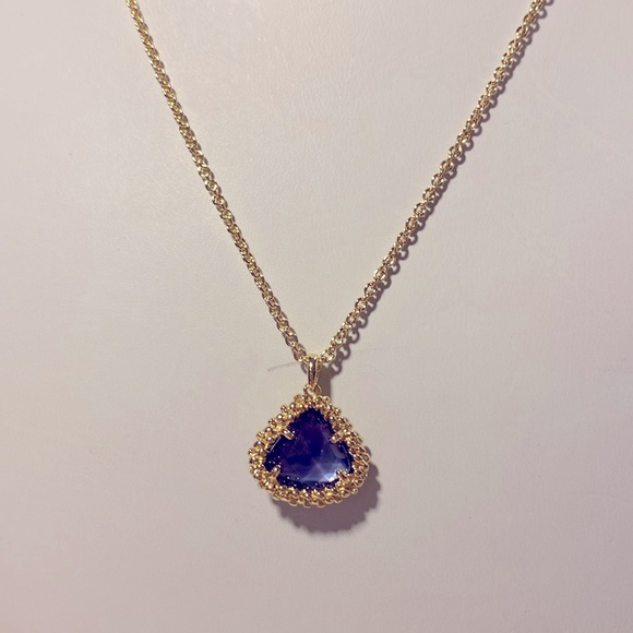 Kendra Scott Set Framed Kendall Necklace & Earrings NWT Lavender Illusion - Picture 8 of 9